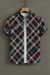 Checks Pattern Casual Mens Shirt
