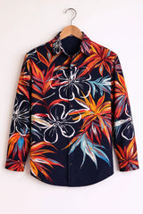 Men’s Multicolor Tropical Bold Floral Printed Stylish Shirt