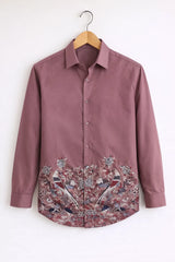 Men’s Rosewood Floral Printed Stylish Shirt