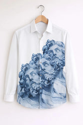 Men’s Greek Statue Artwork Printed Shirt