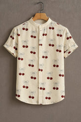 Cherrys Printed Pattern Casual Mens Shirt