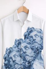 Men’s Greek Statue Artwork Printed Shirt
