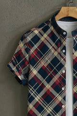 Checks Pattern Casual Mens Shirt