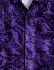 Mankind Purple Mens Half Sleeves Shirts - XPST