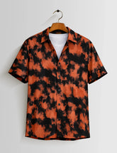 Tiger Pattern Mens Half Sleeves Shirts - XPST