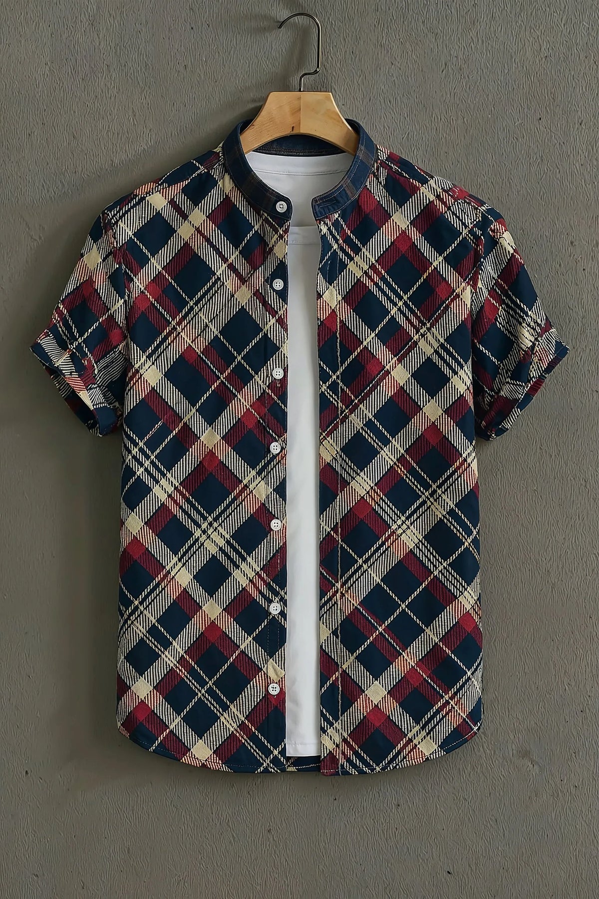 Checks Pattern Casual Mens Shirt
