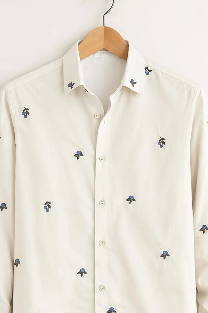 Men’s Off-White Micro Motif Printed Shirt