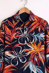 Men’s Multicolor Tropical Bold Floral Printed Stylish Shirt