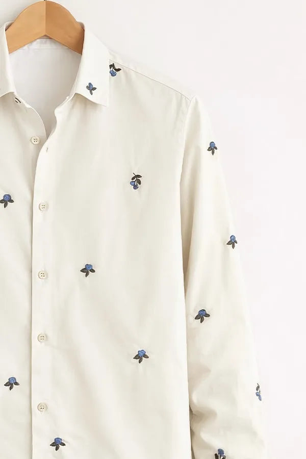 Men’s Off-White Micro Motif Printed Shirt