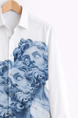 Men’s Greek Statue Artwork Printed Shirt