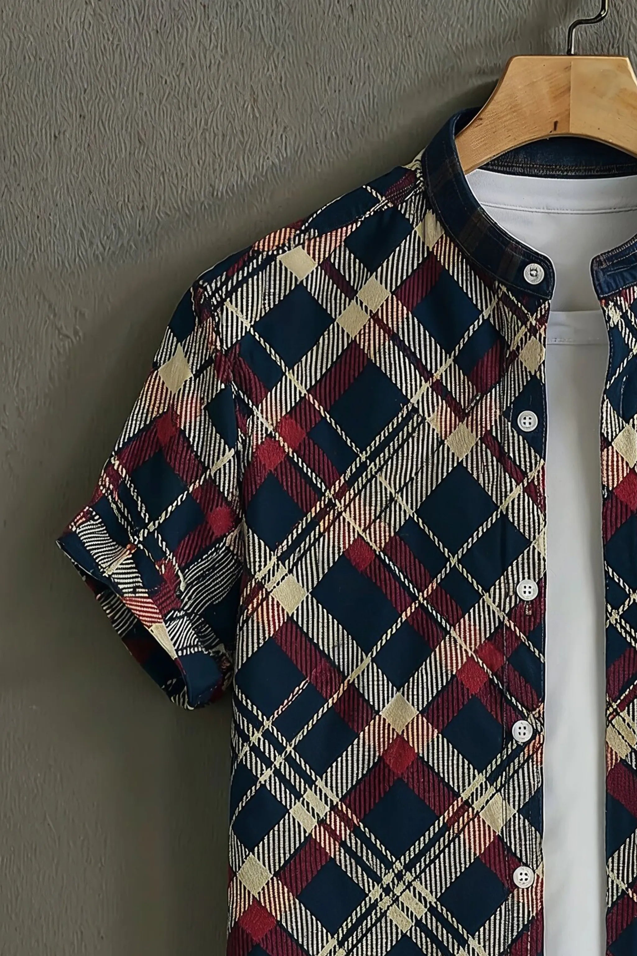 Checks Pattern Casual Mens Shirt