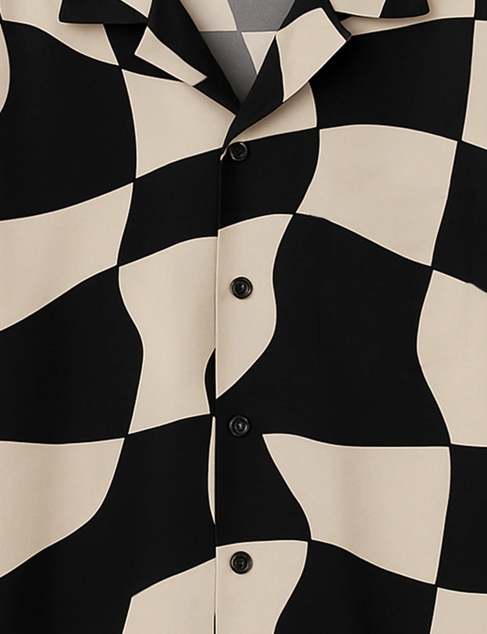 Chess Pattern Printed Mens Half Sleeves Shirts - XPST