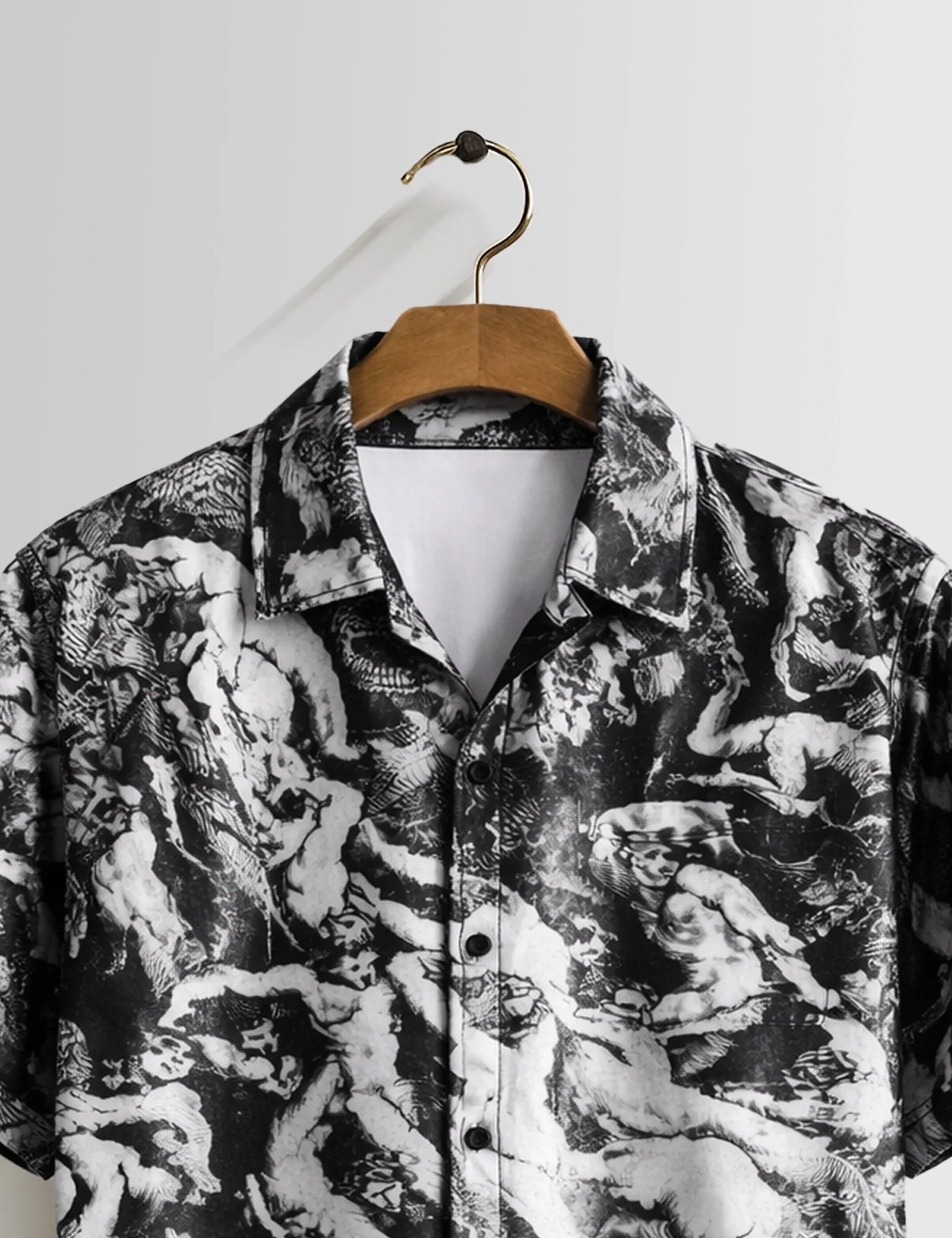 Mankind Outline Piping Mens Half Sleeves Shirts - XPST