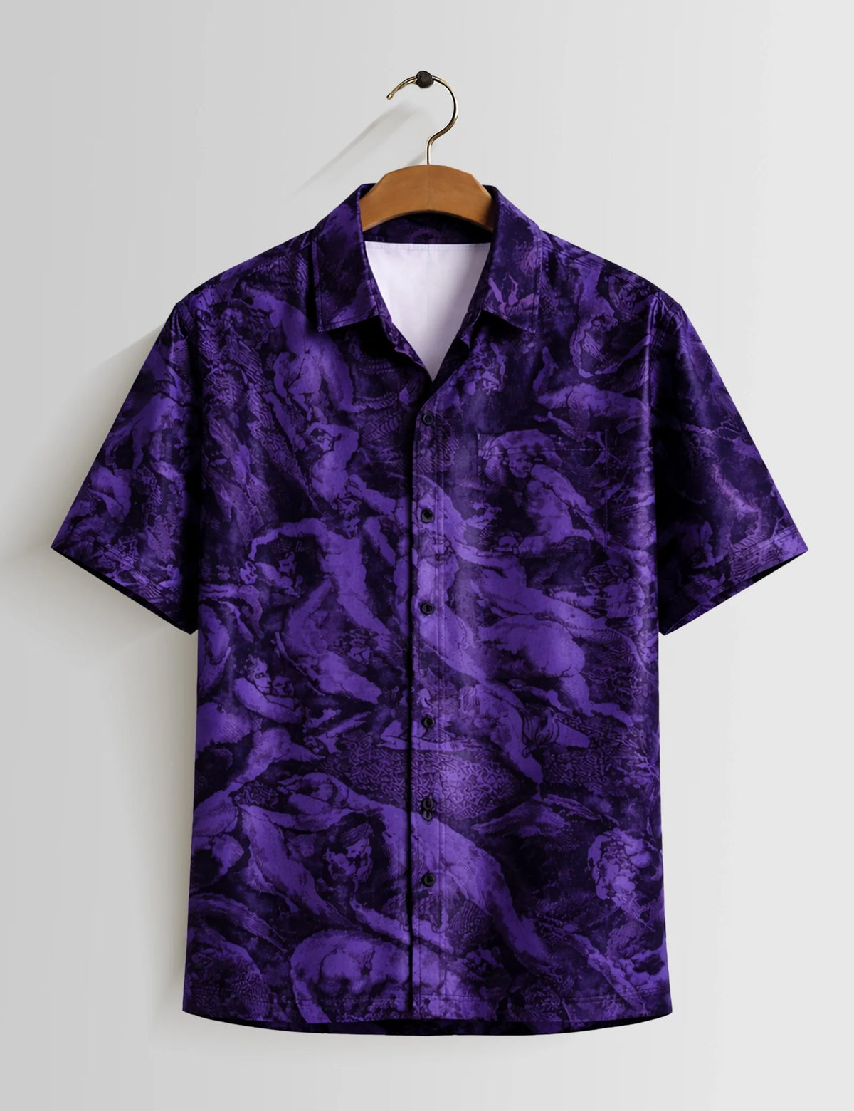 Mankind Purple Mens Half Sleeves Shirts - XPST
