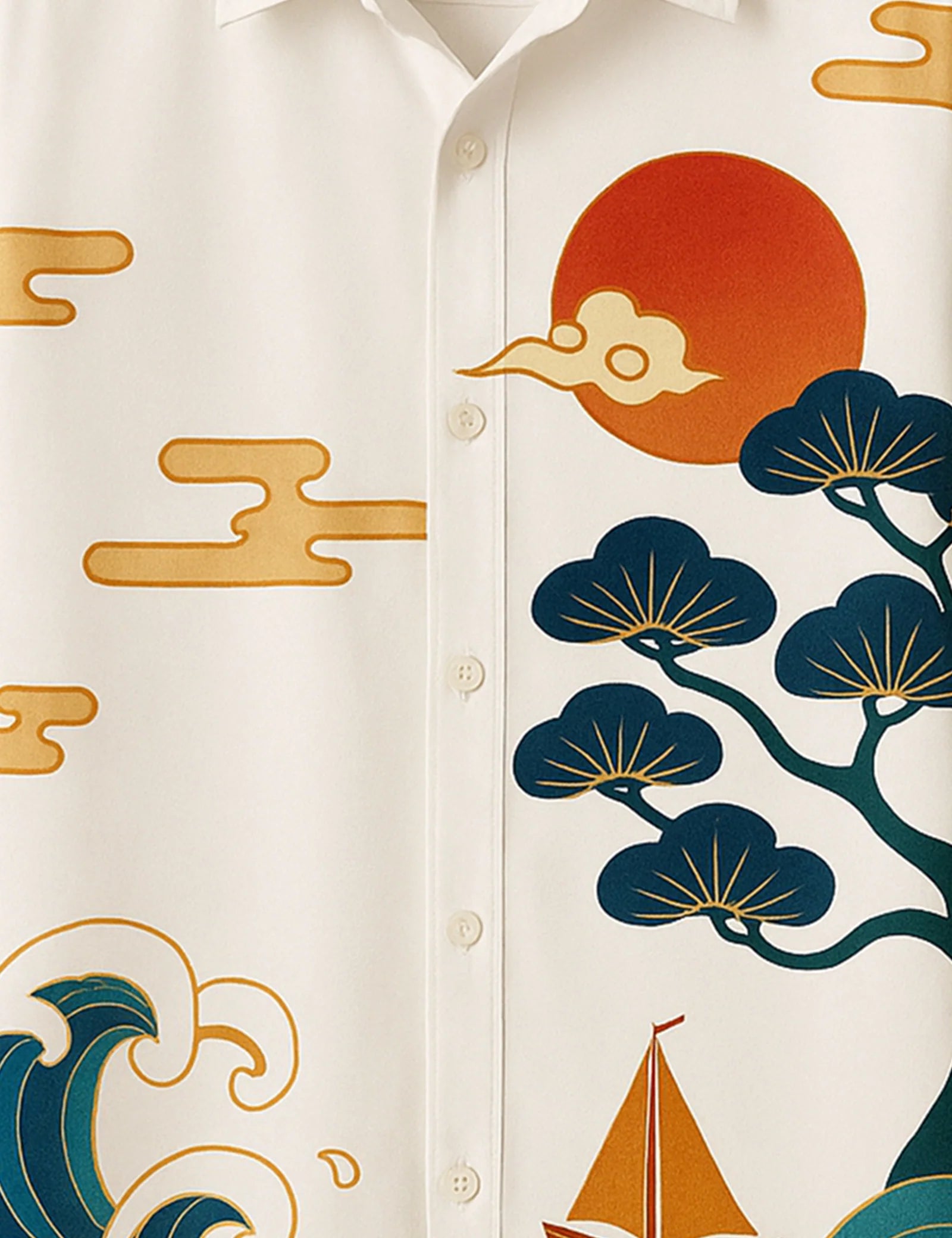 Sea View Printed Mens Half Sleeves Shirts - XPST
